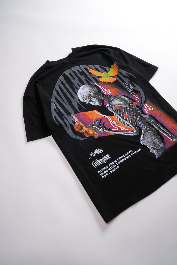 Ultra Bloom Reap American Classic Oversized Tee in Black