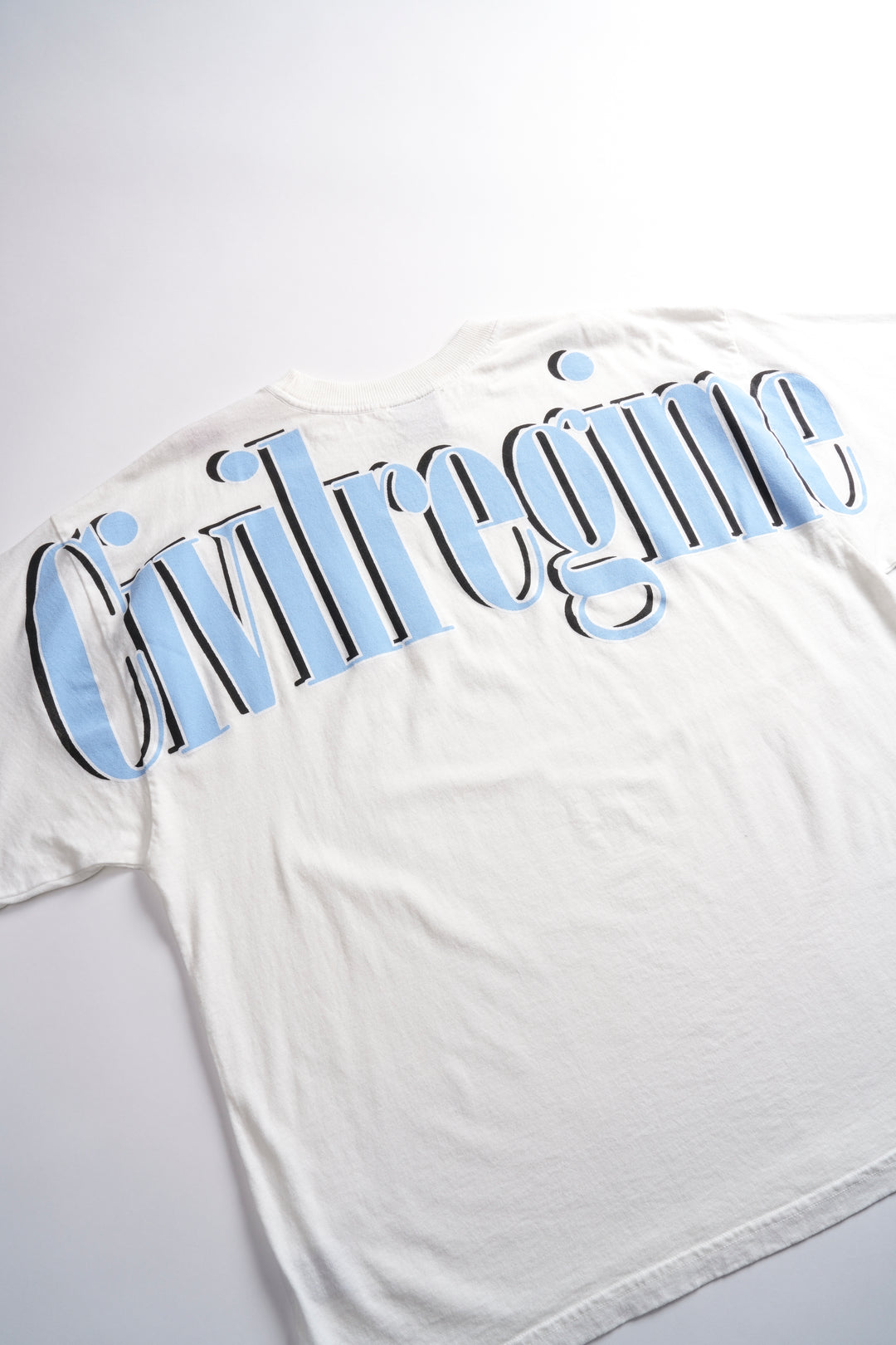 Concrete Blue 199X Oversized Tee in Butter