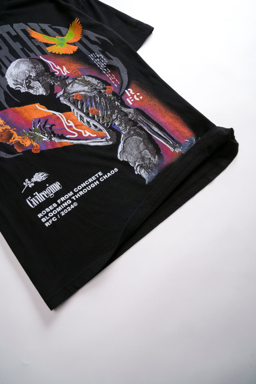 Ultra Bloom Reap American Classic Oversized Tee in Black