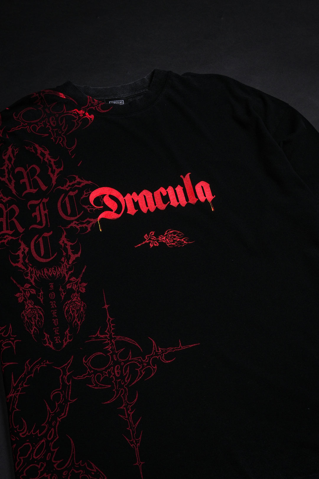 Dracula American Classic Oversized Tee in Vintage Black