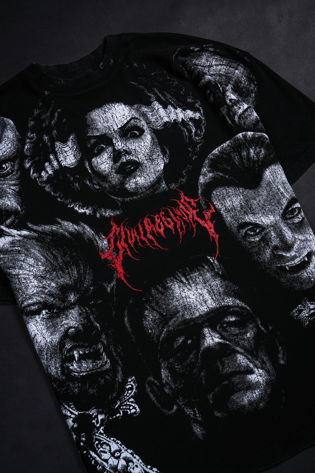 Monsters Of The Universe American Classic Oversized Tee in Vintage Black