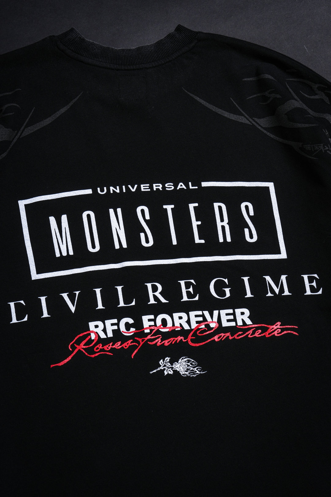 Monsters Of The Universe American Classic Oversized Tee in Vintage Black