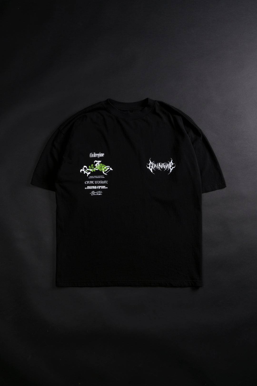 Skull RFC 199X Oversized Tee in Black