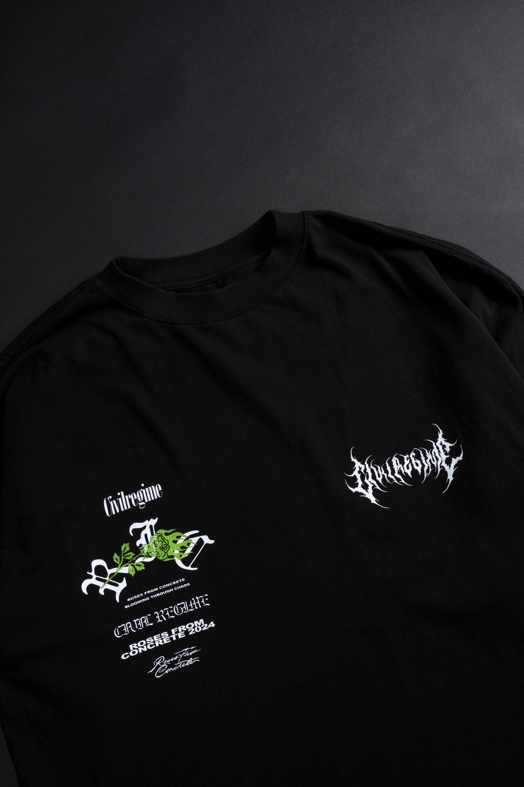 Skull RFC 199X Oversized Tee in Black