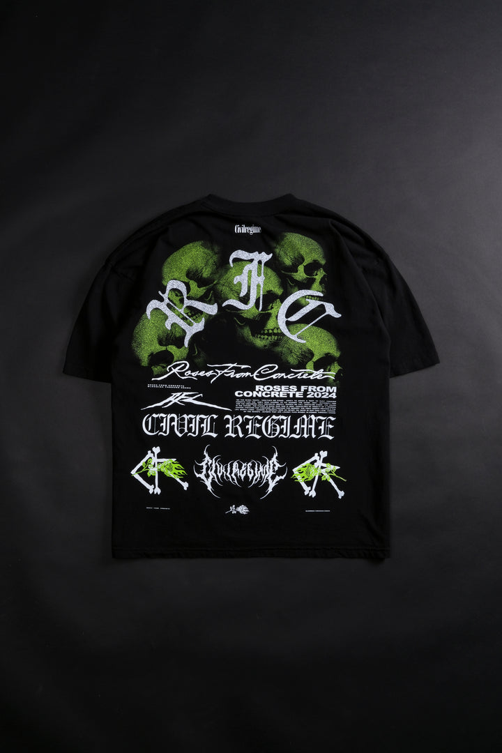Skull RFC 199X Oversized Tee in Black