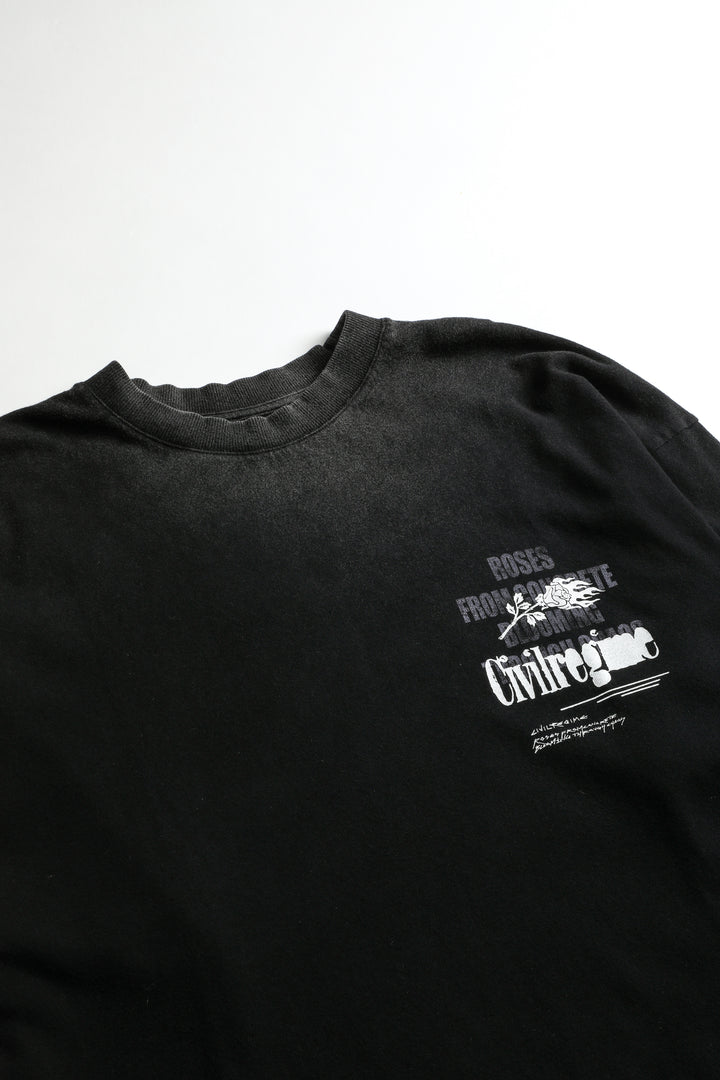 Even From A Dark Place American Classic Oversized Tee in Vintage Black
