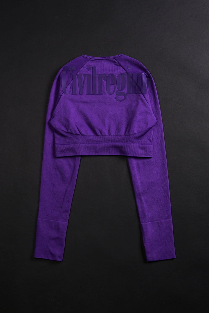 Concrete Kelly Seamless L/S Top in Deep Dark Purple