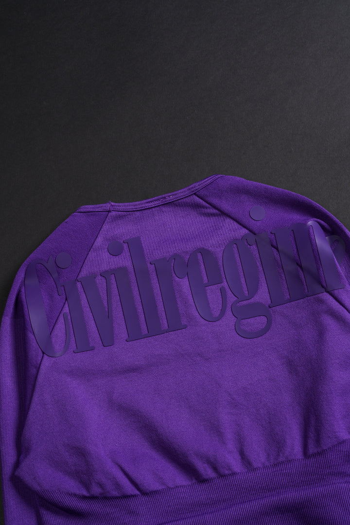 Concrete Kelly Seamless L/S Top in Deep Dark Purple