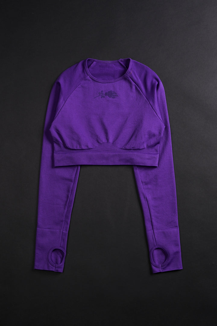 Concrete Kelly Seamless L/S Top in Deep Dark Purple