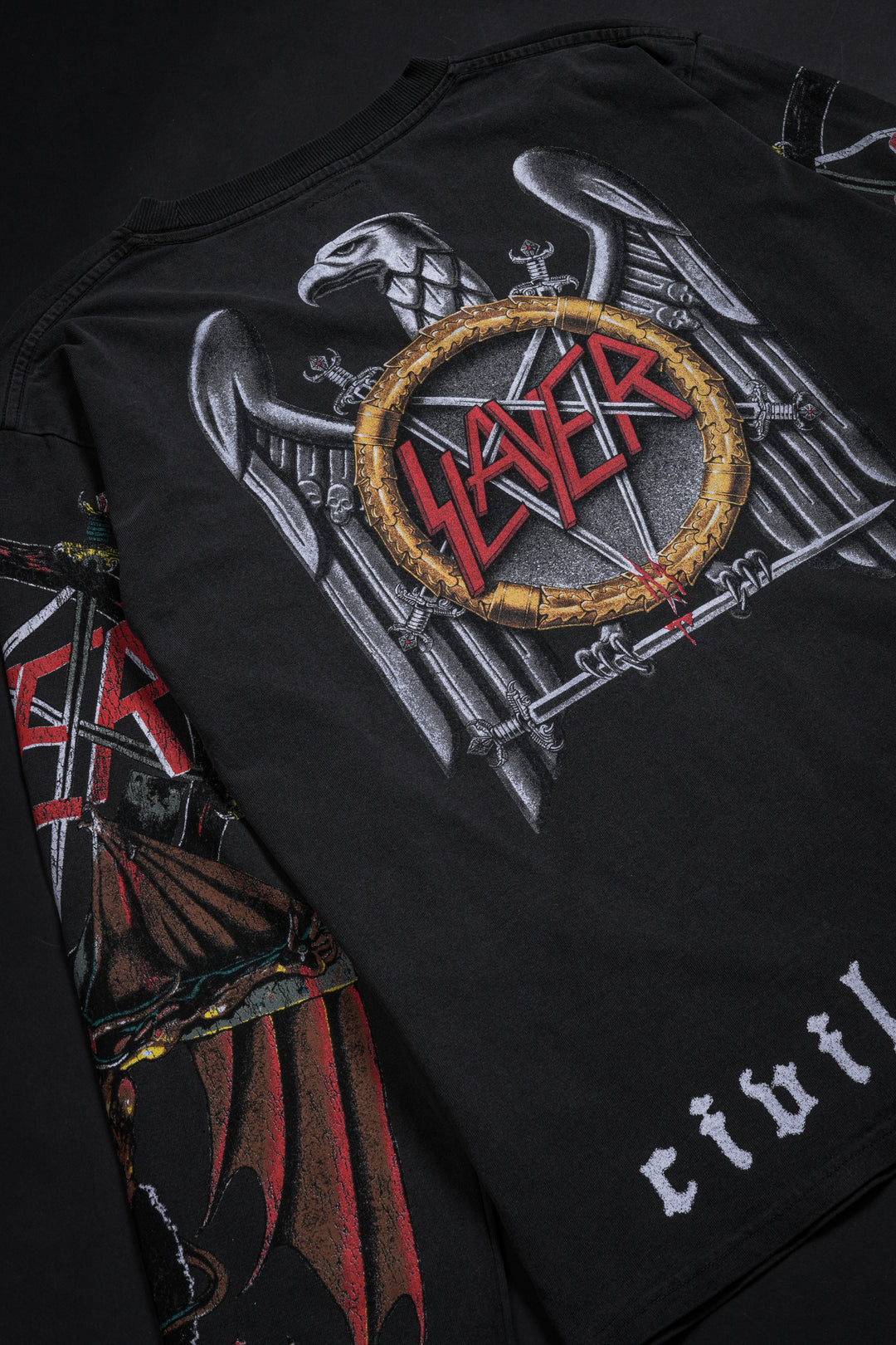 The Abyss Midnight L/S Tee in Vintage Ashes