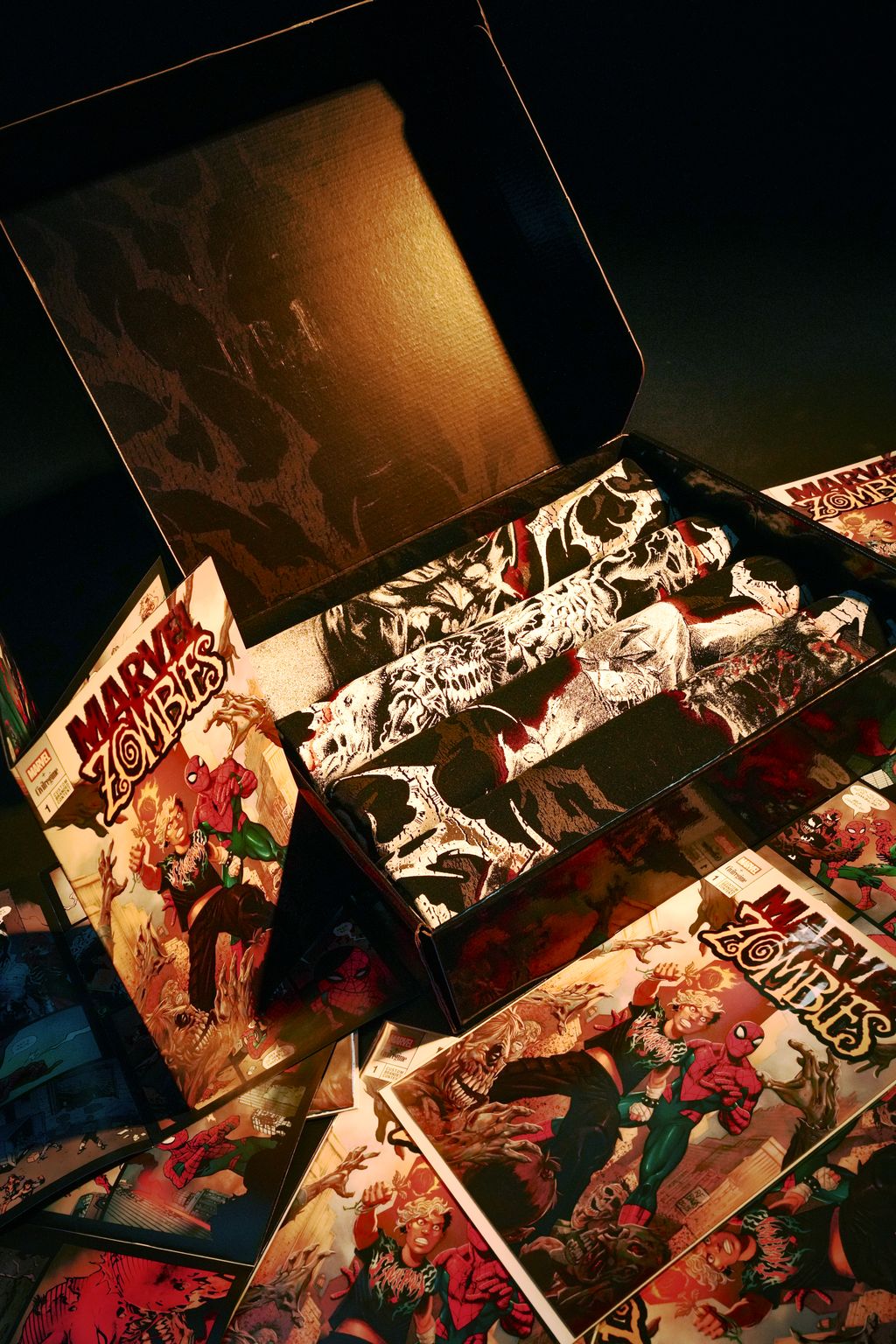 Zombies Assemble Side By Side 199X Tee "Box Set" in Black