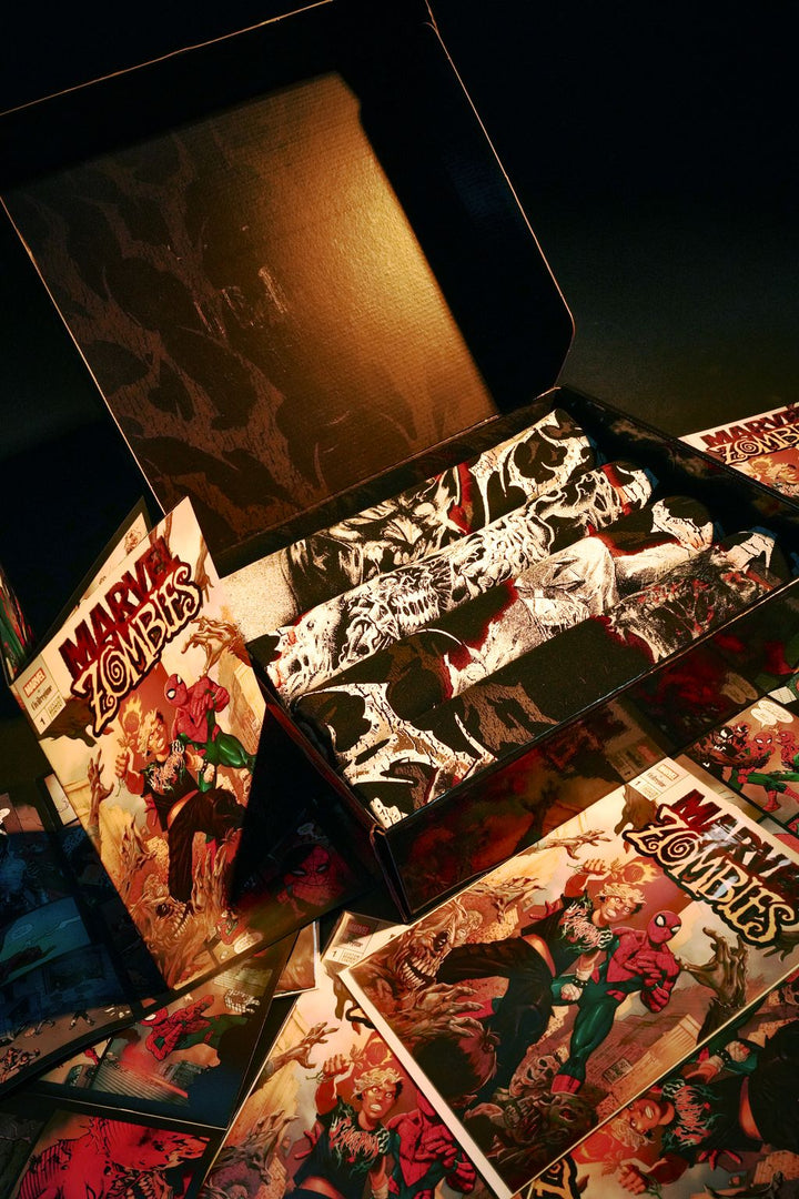 Zombies Assemble Side By Side 199X Tee "Box Set" in Black