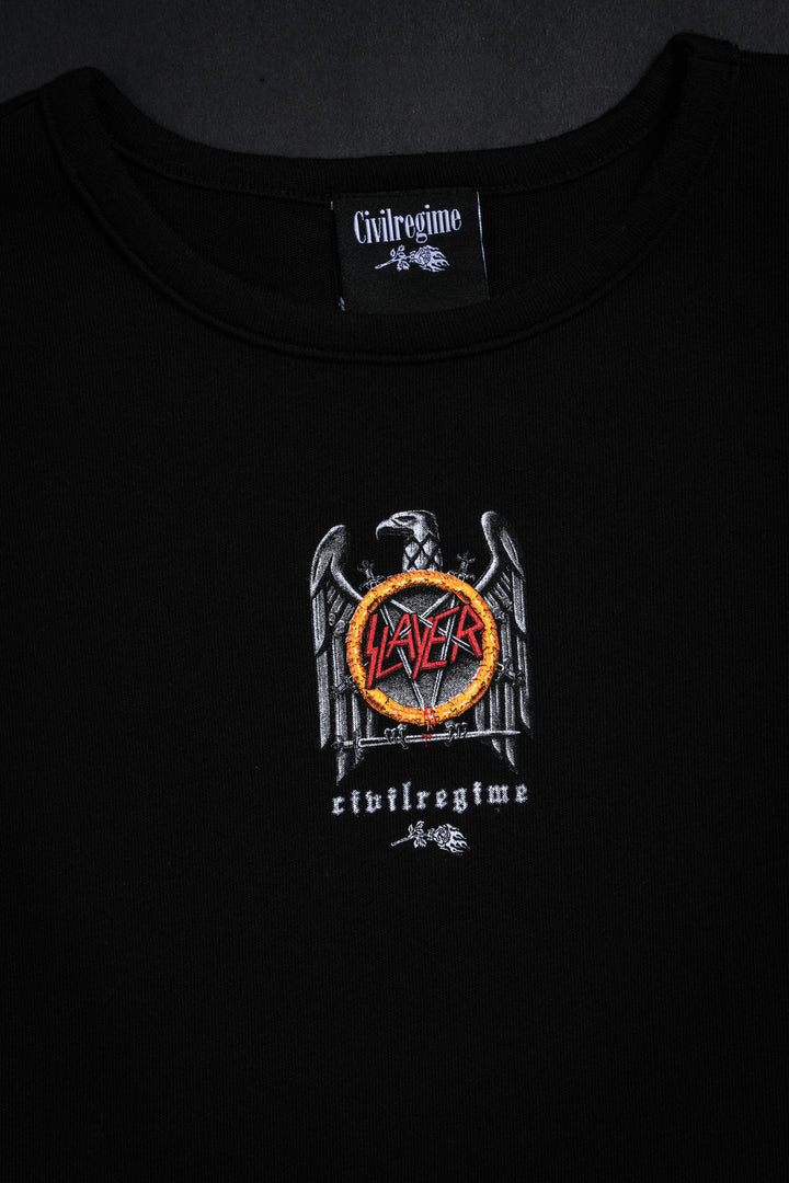 Legacy Est. 1981 Baby Tee in Black