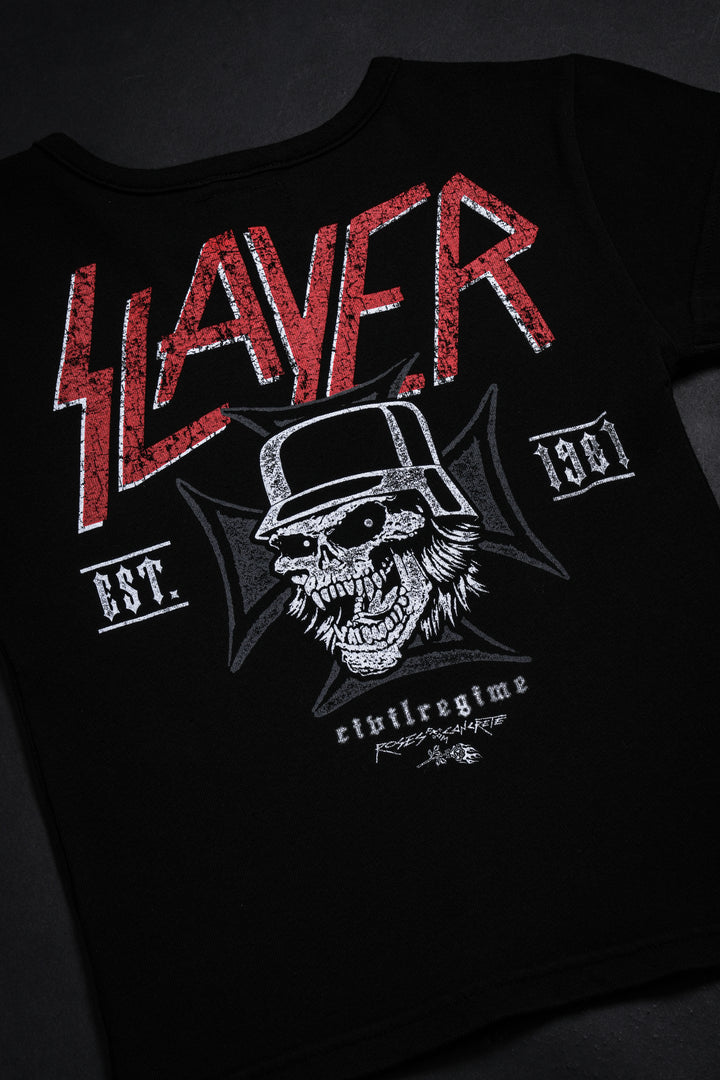 Legacy Est. 1981 Baby Tee in Black