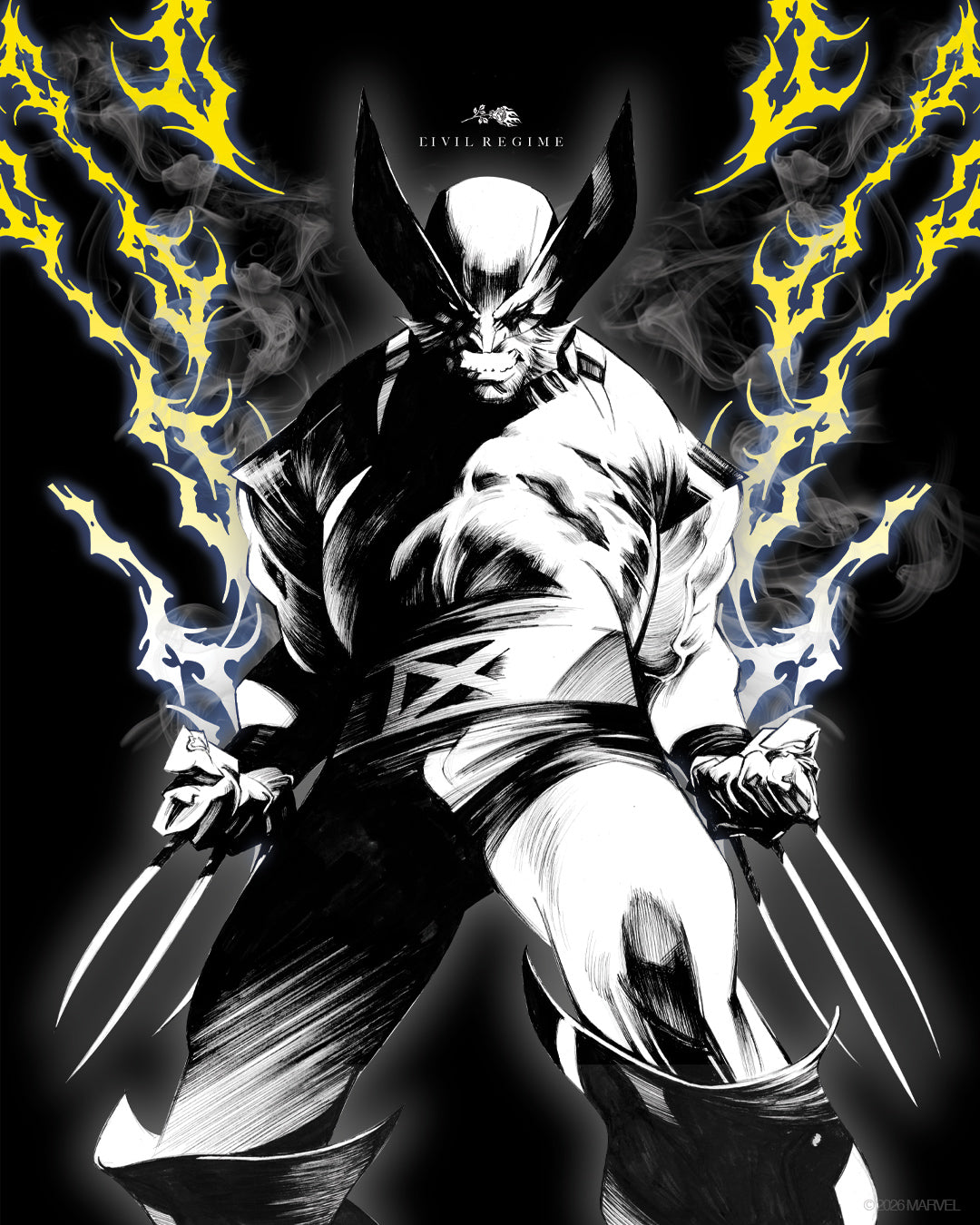 Claws Of Rage American Classic Oversized Tee in Black