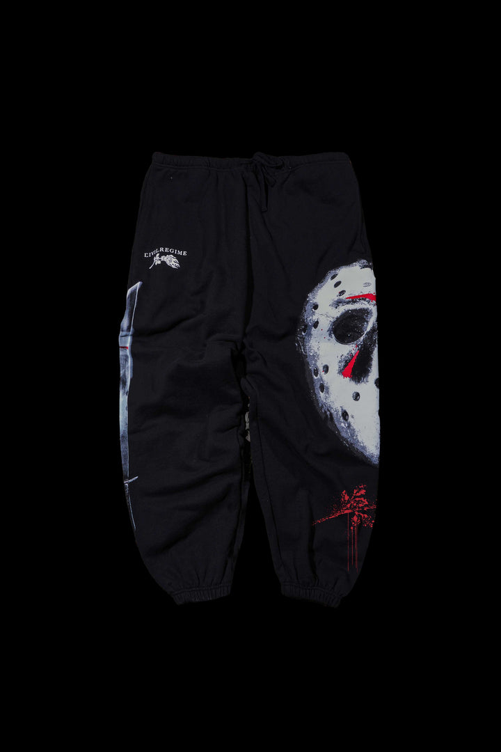 Crystal Lake Tales Lounger Sweat Pants in Black