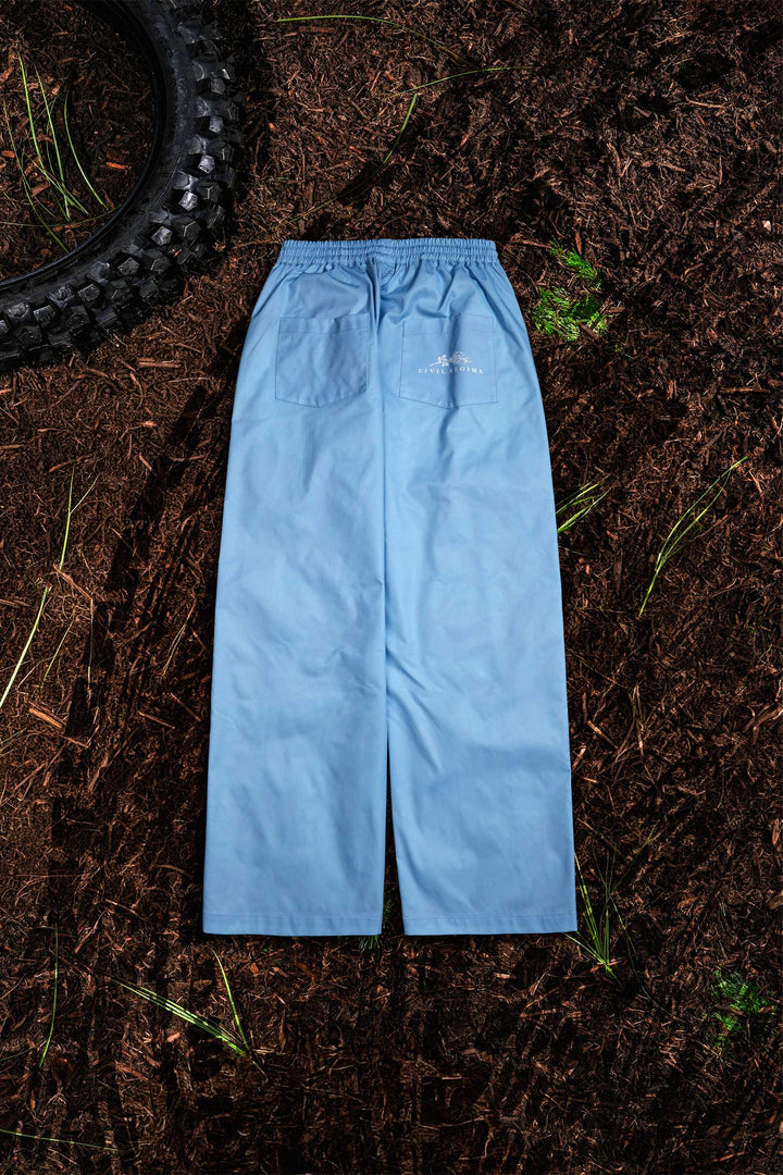 Bubble Trouble Track Pants in Pale Blue