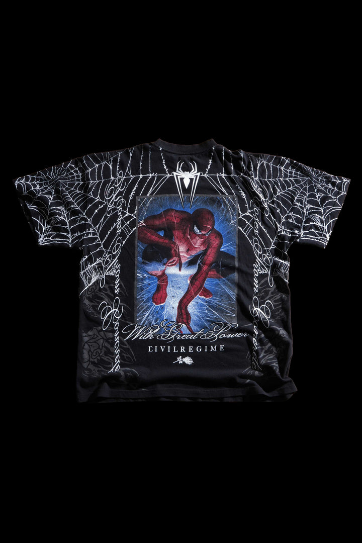 Spider Sense American Classic Oversized Tee in Black