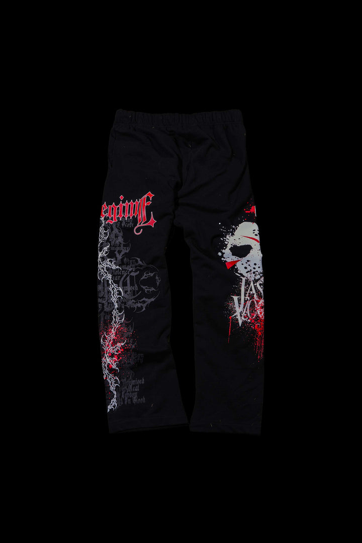 Eyes On The Scene Eternal Wide Leg Fleece Pants in Black