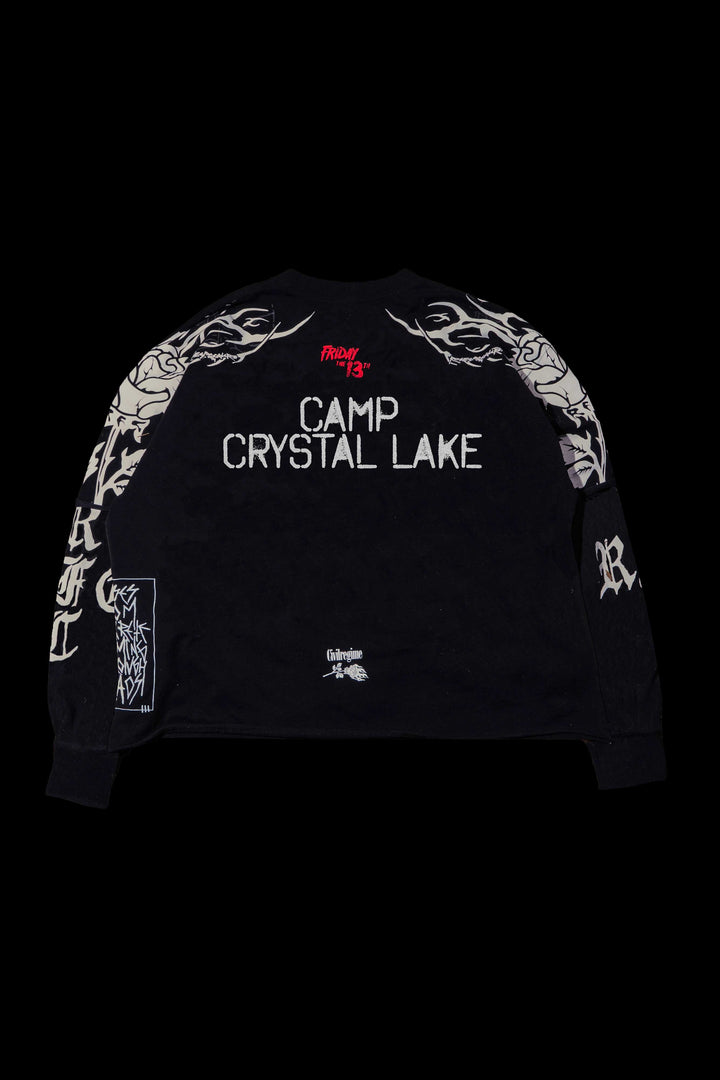 Crystal Lake County Layered Twofer in Black
