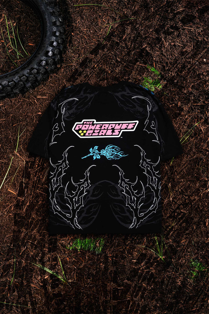 Bubble's Thorn Rush "Side By Side" 199X Oversized Tee in Black