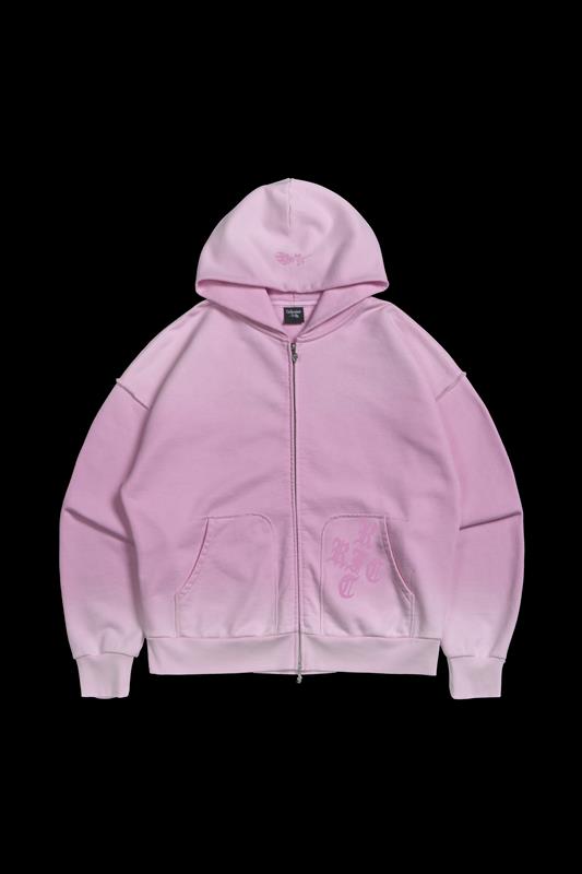 Sweetheart Fantasy Civil Zip Up Hoodie in Baby Pink