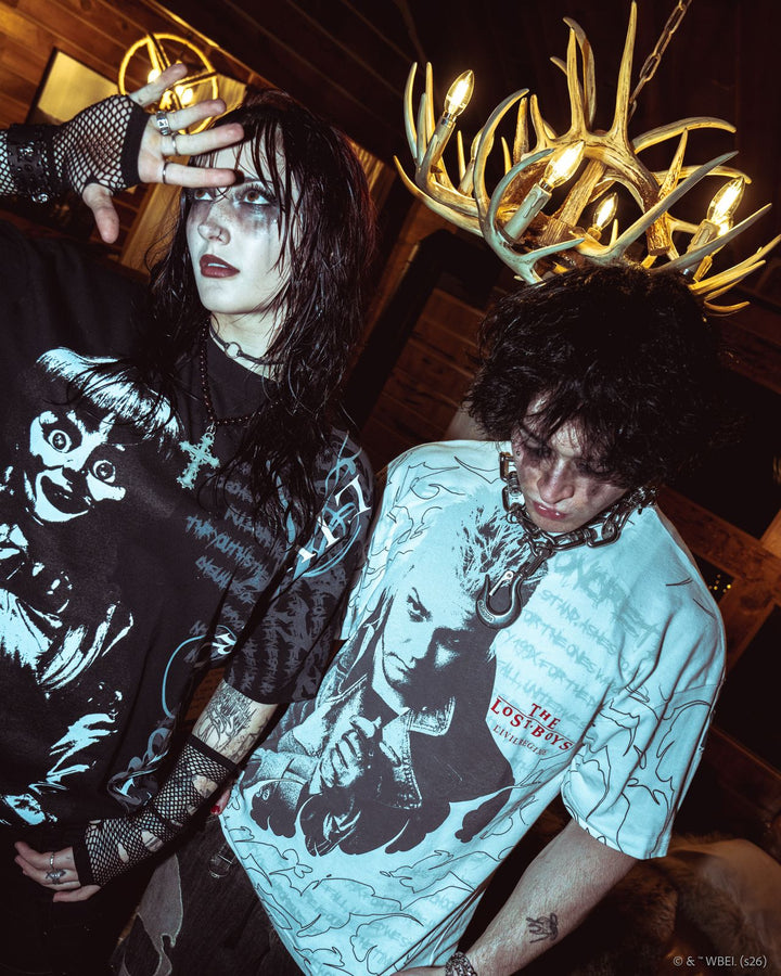 Miss Me? "Side By Side" 199X Oversized Tee in Black