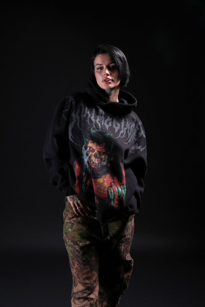Zombie Wolverine Chaos Hoodie in Black