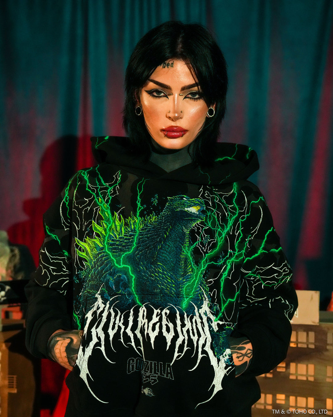 Electric Rage Forever Hoodie in Black