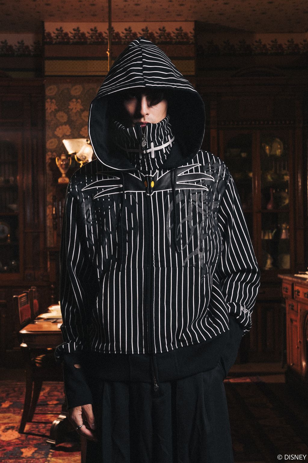 Knight Of Nightmares Civil Cowl Zip Up Hoodie V2 in Black