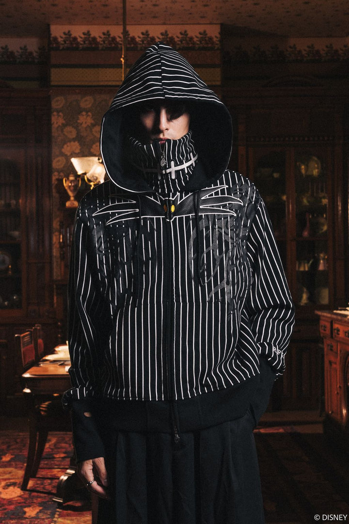 Knight Of Nightmares Civil Cowl Zip Up Hoodie V2 in Black